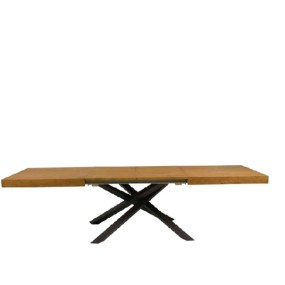 Pelago extendable table veneered in knotted oak