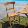 Chaise en bois d'extérieur